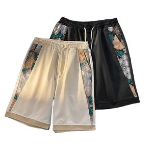 2025 été hommes maille Shorts 100% coton luxe 3D imprimé Hip Hop basket-ball Shorts solide motif-Offre Spéciale tendances de la mode - Product Image 3