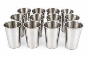 Vasos de acero inoxidable premium de doble pared con acabado de espejo, diseño minimalista, para fiestas, hogar y hoteles, vajilla. - Product Image 6