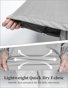 Pullover coupe-vent à fermeture éclair, haut de sport léger pour le golf - Product Image 4