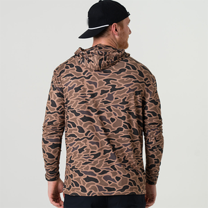 เสื้อตกปลาแขนยาวมีฮู้ด UPF 50+ ป้องกันแสงแดด น้ำหนักเบา ระบายอากาศได้ดี แห้งเร็ว - Product Image 2