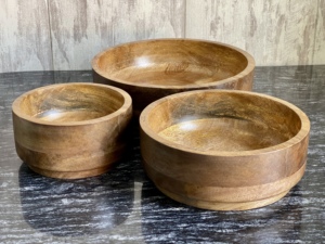 Tazón para Servir, Elegante Tazón de Madera de Mango Marrón, Ecológico, de Lujo, Tazón Mediano para Frutas, Utensilios de Cocina, Decoración para el Hogar y Restaurantes, India - Product Image 3