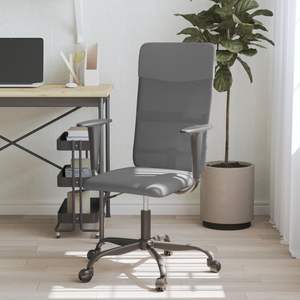 Chaise de bureau en tissu maillé gris 100% polyester - Édition standard - Product Image 1