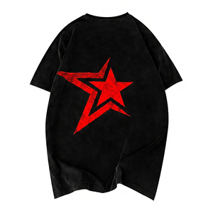 T-shirt Homme Coupe Droite Courte en Coton/Spandex Respirant, Imprimé Délavé, Qualité Supérieure, Livraison Rapide - Product Image 2
