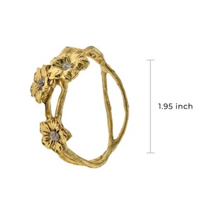 Anillo de Servilleta Dorado con Diseño Floral, Perfecto para Organizar Servilletas de Forma Ordenada y Embellecer la Presentación de la Mesa - Product Image 2