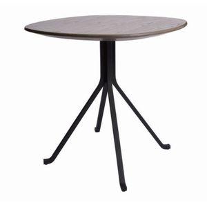 Mesa de Centro de Madera Maciza de la Mejor Calidad con Acabado en Nogal, Mueble Decorativo para Sala de Estar con Patas de Metal Negro, Mejor Precio - Product Image 1