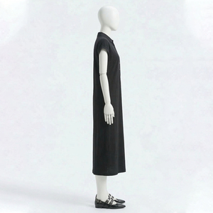 Conjunto de Bata de Dormir de Terciopelo para Mujer, Diseño Sólido con Letras, 100% Algodón Transpirable, Ecológico, Cintura Elástica, Manga Larga - Product Image 4