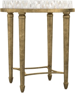 Plateau de table en nacre écologique avec support en laiton, design moderne pour la décoration intérieure, idée cadeau Diwali - Perfection nacrée - Product Image 1