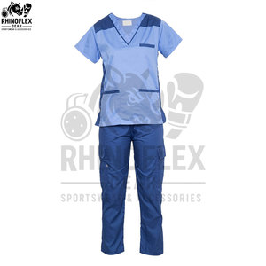 V Neck Zipper <b>Scrub</b> Top And Jogger Leg Pants Set Professional Manicurist SPA <b>Uniform</b> <b>Scrubs</b> Nursing <b>Uniform</b> Medical <b>Scrub</b> - Product Image 5