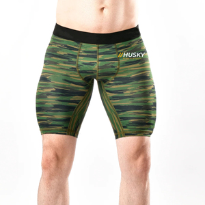 Shorts de Compresión Unisex de Nailon y Spandex, Cintura Alta Elástica, Bolsillo Oculto, Logotipo Personalizado, Secado Rápido, Ligeros, Transpirables, hasta la Rodilla - Product Image 5