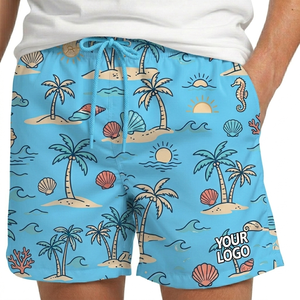 กางเกงขาสั้นชายหาดลำลองสำหรับผู้ชาย ดีไซน์ใหม่ปี 2025 สำหรับว่ายน้ำ เล่นเซิร์ฟ พิมพ์ลายดิจิทัล พร้อมคุณสมบัติกันน้ำและแห้งเร็ว - Product Image 6