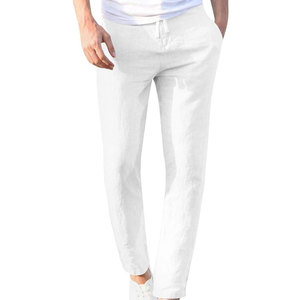 Pantalons d'été pour hommes athlétiques, tissu respirant, coupe ajustée, idéal pour la salle de sport, l'entraînement en plein air et l'usage quotidien - Product Image 1