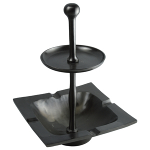 Rounded Head Grid Smokeless Aluminium American Style <b>Ashtray</b> with Silver Plated Finish for Home Hotel Bar Restaurant Office Use - Product Image 3