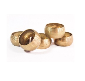 Geometric Metal Napkin Rings Hollow Design Modern <b>Table</b> Decoration Wedding Accessory Durable Finish 4.5cm Width Napkin Ring - Product Image 3