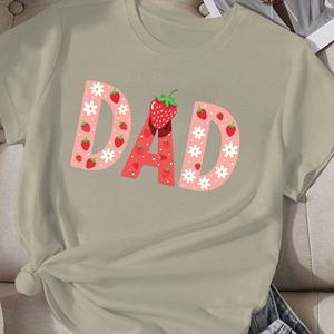 Camiseta Informal de Algodón de Punto con Estampado de Fresas para Mujer, Marca DAD - Product Image 2