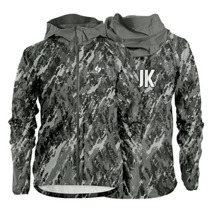 Eco Friendly Sublimation Hooded Windbreaker <b>Jacket</b> Custom Zip Up <b>Lightweight</b> Outdoor Sports <b>Jacket</b> for Men Women - Product Image 6