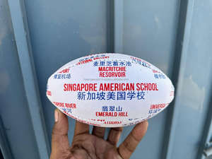 Direct de l'usine Ballon de rugby à thème autochtone entièrement personnalisé Marchandise imprimée entièrement colorée - Product Image 6