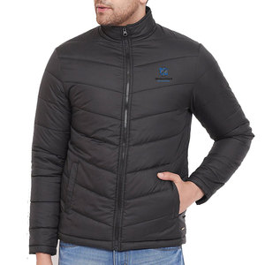 2026 New Arrival Best Selling Men's Bubble Jackets with Stand Collar and Front Logo Breathable Winter Jackets - Product Image 1