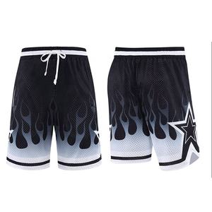 Shorts de basket-ball en polyester en gros Shorts de basket-ball pour hommes Shorts athlétiques respirants et absorbant la transpiration pour hommes Vêtements de sport - Product Image 2