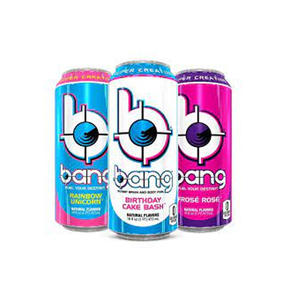 Boisson énergisante authentique Bang importée des États-Unis avec 0 g de sucre et 40 mg de sodium par portion, en cartons de 24 unités, vente en gros. - Product Image 1