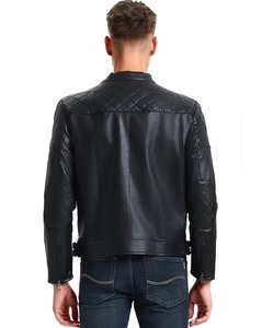 Veste en cuir pour homme durable avec une finition de qualité supérieure et un port confortable - Product Image 4