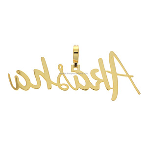 <b>Rapper</b> Iced Fine Luxury Pendants Charms Hip Hop Gold Plated Custom Name High Quality IGI Certified Unisex VVS Moissanite Pendant - Product Image 6