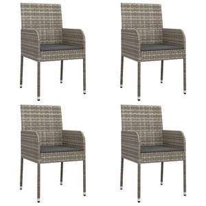 Ensemble de salle à manger de jardin noir et gris - Product Image 4