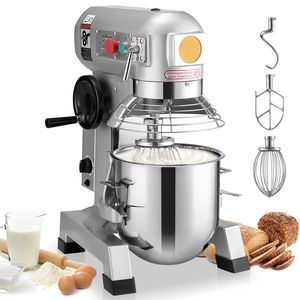 Impastatrice Commerciale in Acciaio Inox da 450W 10Qt con Funzione Timer per Uso in Panetteria - Product Image 1