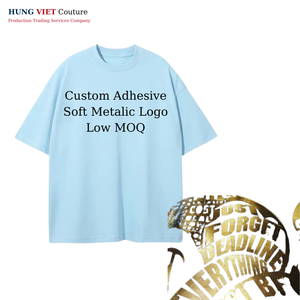 Camiseta unisex de algodón de peso pesado para hombre, etiqueta suave dorada personalizada, Diseño de transferencia de calor, corte láser, estilo de tela Unisex cómodo - Product Image 5