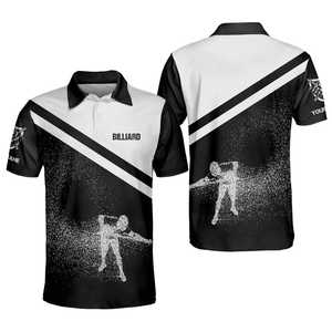 Camisetas de Billar para Hombre de Poliéster de Secado Rápido, Diseño Personalizado de Alta Calidad, con Bolsillo, Jerseys Profesionales - Product Image 1