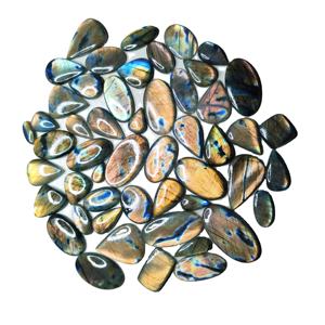 ลูกปัดอัญมณี100% ขัดหินลาบราดอไรต์ธรรมชาติทรงหลวมฟรีไซส์ขายส่งสำหรับทำเครื่องประดับชั้นดี - Product Image 4