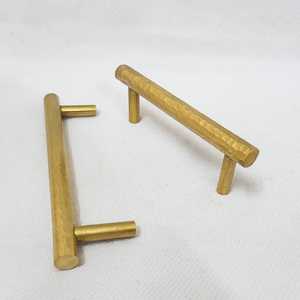 Hammered Gold Steel Cabinet T Bar Handle Pull Modern Kitchen Drawer <b>Wardrobe</b> Cupboard Furniture <b>Hardware</b> Antirust Durable - Product Image 1