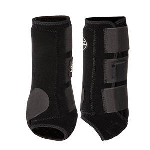 Lot de 2 protections de jambes pour chevaux, accessoires équestres haut de gamme, néoprène, médecine sportive, bottes pour chevaux, bottes de sport, bottes médicales pour chevaux - Product Image 1