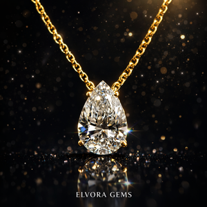 สร้อยคอเงินแท้ชุบทอง 10K ประดับมุกทรงลูกแพร์ 2 กะรัต เกรด AAAA |   แหวนแต่งงานหรูหราสำหรับผู้หญิง ประดับเพชรเม็ดเดี่ยวที่ได้รับการรับรองจาก IGI - Product Image 4