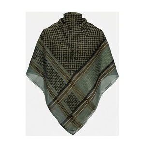 Pañuelo de Seda Cuadrado para Mujer, Diseño a Cuadros, Elegante, Multifuncional, Accesorio para Todas las Temporadas - Product Image 1