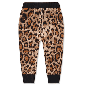 Ensemble sweat à capuche et pantalon imprimé léopard pour bébés filles, tenue tricotée en molleton français pour nourrissons et tout-petits - Product Image 2
