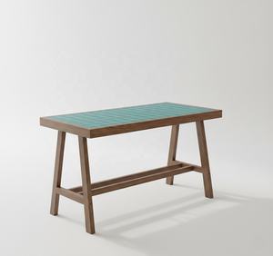 Nouvelle table à manger d'hôtellerie avec plateau en carrelage, style contemporain et minimaliste pour salon, salle à manger, hôtels, bar, restaurant - Product Image 5