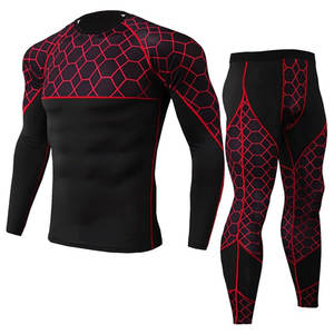 ชุดเสื้อรัดกล้ามเนื้อแบบไดนามิกฟิตสำหรับผู้ชาย ทนต่อเหงื่อ เหมาะสำหรับออกกำลังกาย ชุดกีฬา - Product Image 1