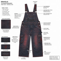 Yüksek Bel Kargo Denim Tulum, Y2K Unisex Bol Sokak Modası Tulum, Yazlık Toptan Fabrika