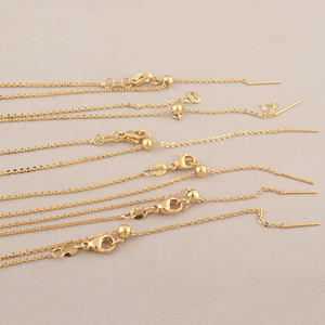 จี้โซดาไลต์ธรรมชาติน้ำหนักเบา สร้อยคอทองเหลืองชุบทอง 18k เครื่องประดับแฟชั่นสำหรับเพื่อนเจ้าสาว ของขวัญงานแต่งงาน - Product Image 4