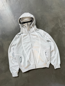 Blouson zippé intégral pour homme en polyester et coton, style streetwear décontracté, avec capuche intégrale et cache-visage moderne - Product Image 4