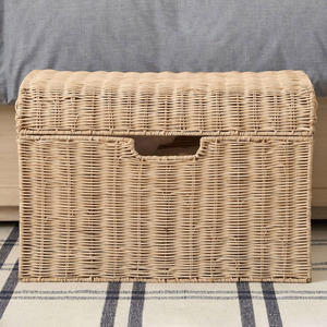 Cofre del tesoro hecho a mano, baúl de ratán natural, cajas de almacenamiento multifuncionales de gran tamaño - Product Image 6