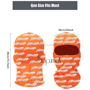 Pasamontañas Deportivo con Imagen Personalizada, Unisex, Cubre Toda la Cara, Transpirable, Ligero, Tejido Elástico, 100% Poliéster, Capucha para Esquí - Product Image 2