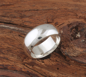 Luxury 925 Sterling <b>Silver</b> Bezel Setting Gemstone Band <b>Ring</b> Elegant High Quality Minimalist <b>Statement</b> Jewelry Unisex Handcrafted - Product Image 2