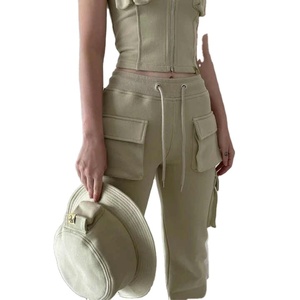 กางเกงวอร์มทรงคาร์โก้สำหรับผู้หญิงและผู้ชายกางเกงสำหรับใส่วิ่งเล่นโยคะ - Product Image 5