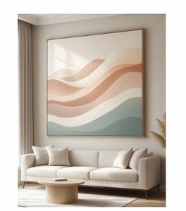 Modern Original <b>Landscape</b> Artworks Hand-<b>Painted</b> <b>Oil</b> Canvas Mountain Scene Hikers Pine Trees Realist Style Indoor Decor ARTHUB - Product Image 1