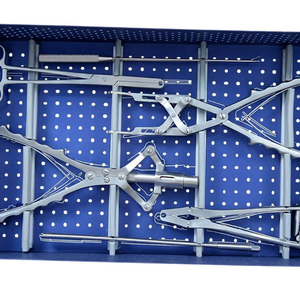Ensemble d'instruments de chirurgie de la colonne vertébrale, classe I, stérilisation manuelle à haute température, boîte en aluminium, instruments chirurgicaux pour ponts osseux - Product Image 5