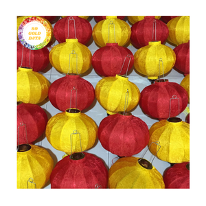 Linternas de seda impermeables, linternas de seda de bambú, luces colgantes para jardín, patio, exteriores, linternas de seda de Vietnam - Product Image 3