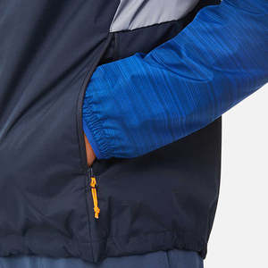 Survêtement de sport pour homme, en nylon premium, avec fermeture éclair, pour entraînement en extérieur, jogging, design tendance, couleurs contrastées. - Product Image 5