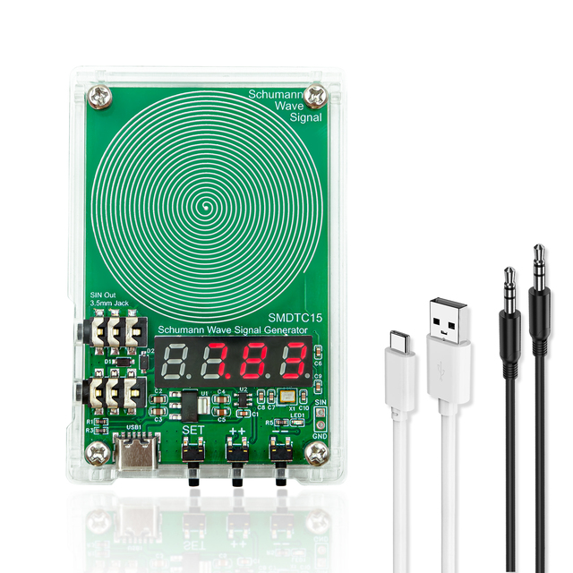 SMDTC15 HealPul   USB Powered Schumann Resonance Generator 7.83Hz  Adjustable 0.01Hz to 9999Hz Sine Wave Generator
