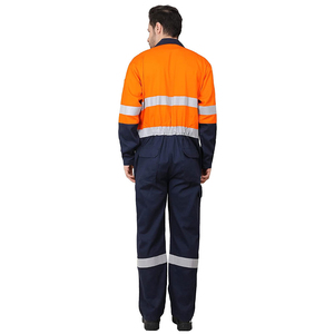 Overoles de Trabajo Reflectantes, Impermeables, Fluorescentes, Transpirables y Antiarrugas de Poliéster con Detección de Agujas para Construcción Unisex - Product Image 4